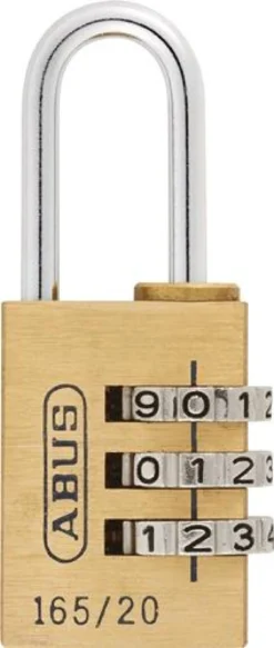 ABUS Zahlenvorhangschloss 165 Schlosskörper-B.23mm MS Zahlenroll.3 - 20359 6