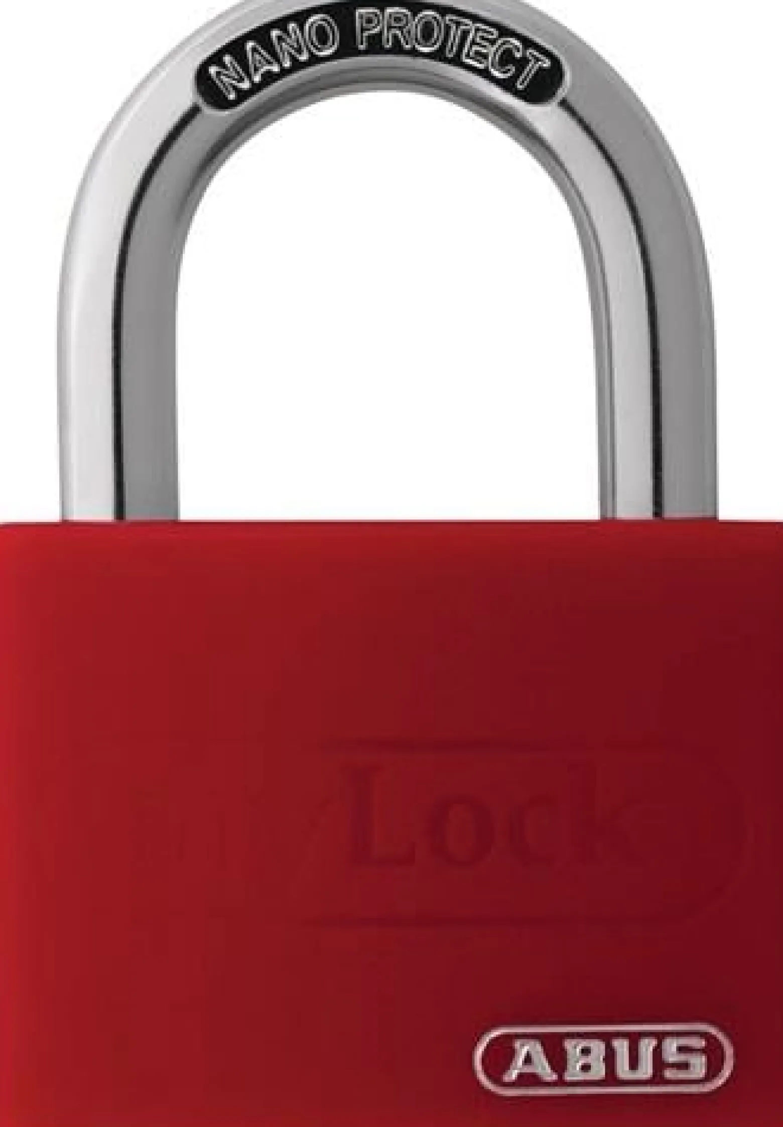 ABUS Zylindervorhangschloss T65AL/40 rot Lock-Tag Schlossk.-B.43mm Alu.versch.-schl. - 80283 6