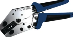 Aderendhülsencrimpzange Gesamt-L.205mm 0,5-6 (AWG 24-10)mm² Ku.-Hülle TECWERK