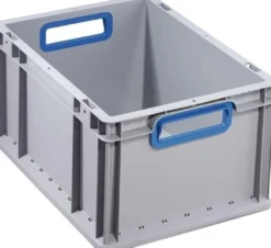Allit Transportstapelbehälter offener Griff blau 400 x 300 x 220 mm - 456730