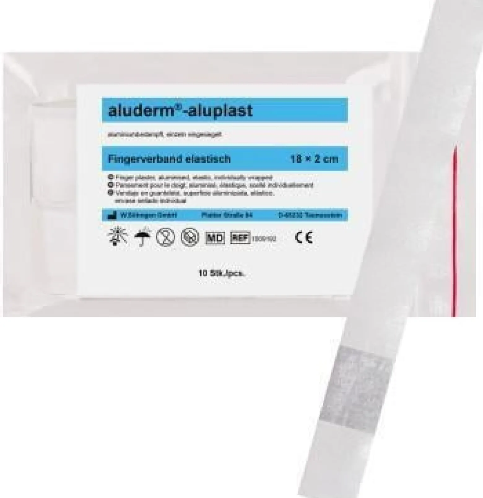 aluderm Fingerverband aluplast 1009192 18x2cm 10 St./Pack.