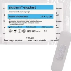 aluderm Pflaster aluplast Strips 1009155 1,9x7,2cm 10 St./Pack.