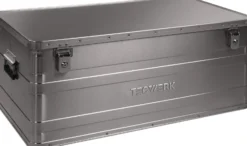 Aluminiumbox L900xB490xH380mm 140l m.Klappverschluss u.Zylinderschl.TECWERK