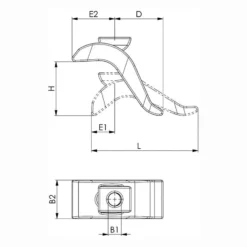 AMF Spannpratze Nr. 6321 für T-Nut 12 mm - 74906