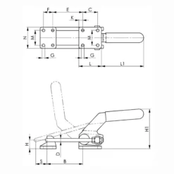 AMF Verschlussspanner Nr. 6849PH Größe 4 - 93849