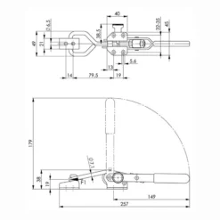 AMF Verschlussspanner Nr. 6847SU Größe 3 - 91470
