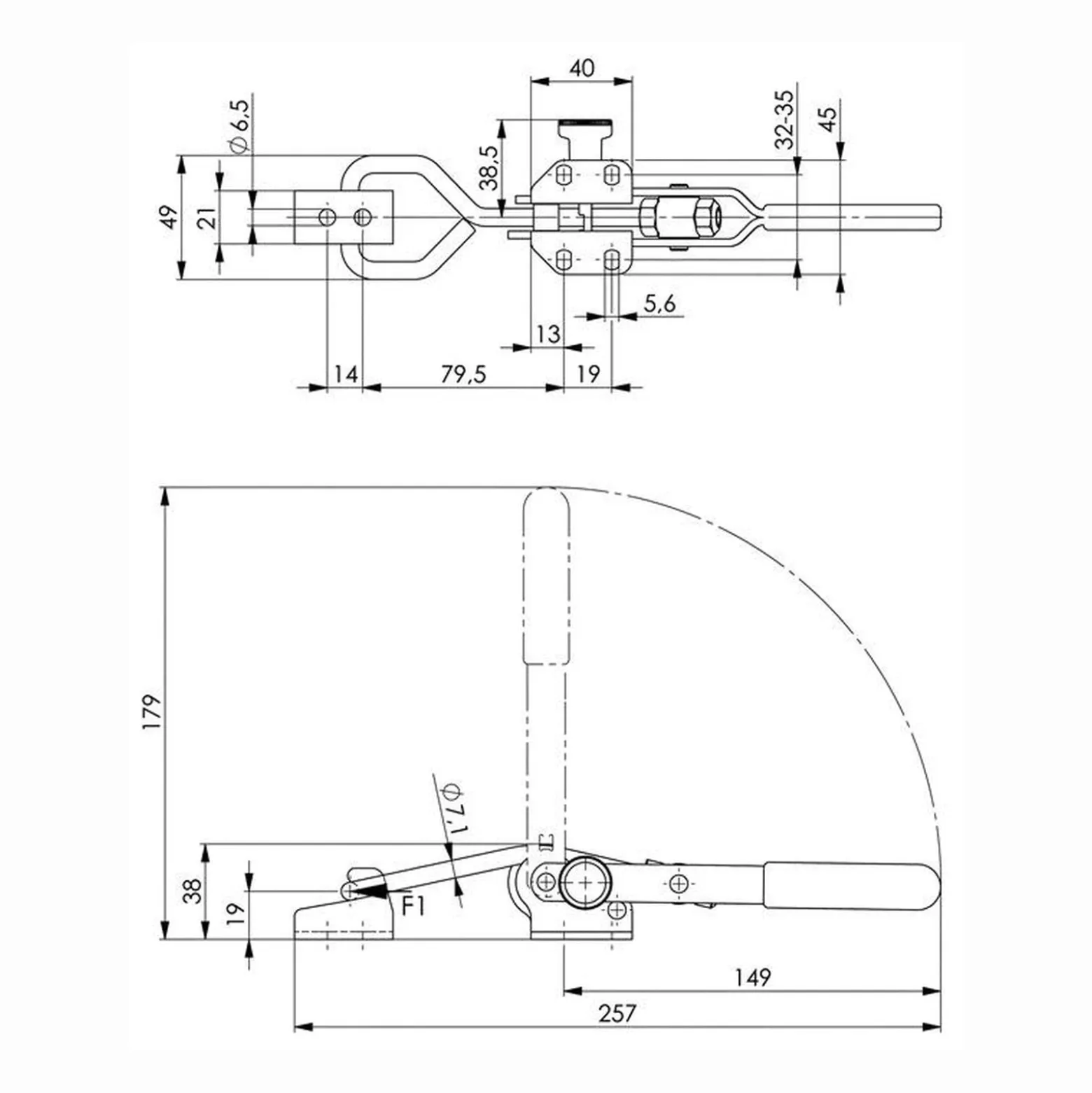 AMF Verschlussspanner Nr. 6847SU Größe 3 - 91470