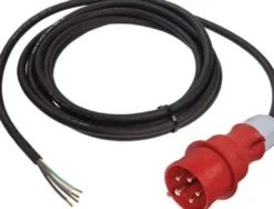 Anschlussleitung H07RN-F 5x4mm² 5m CEE-Stecker,5-polig schwarz
