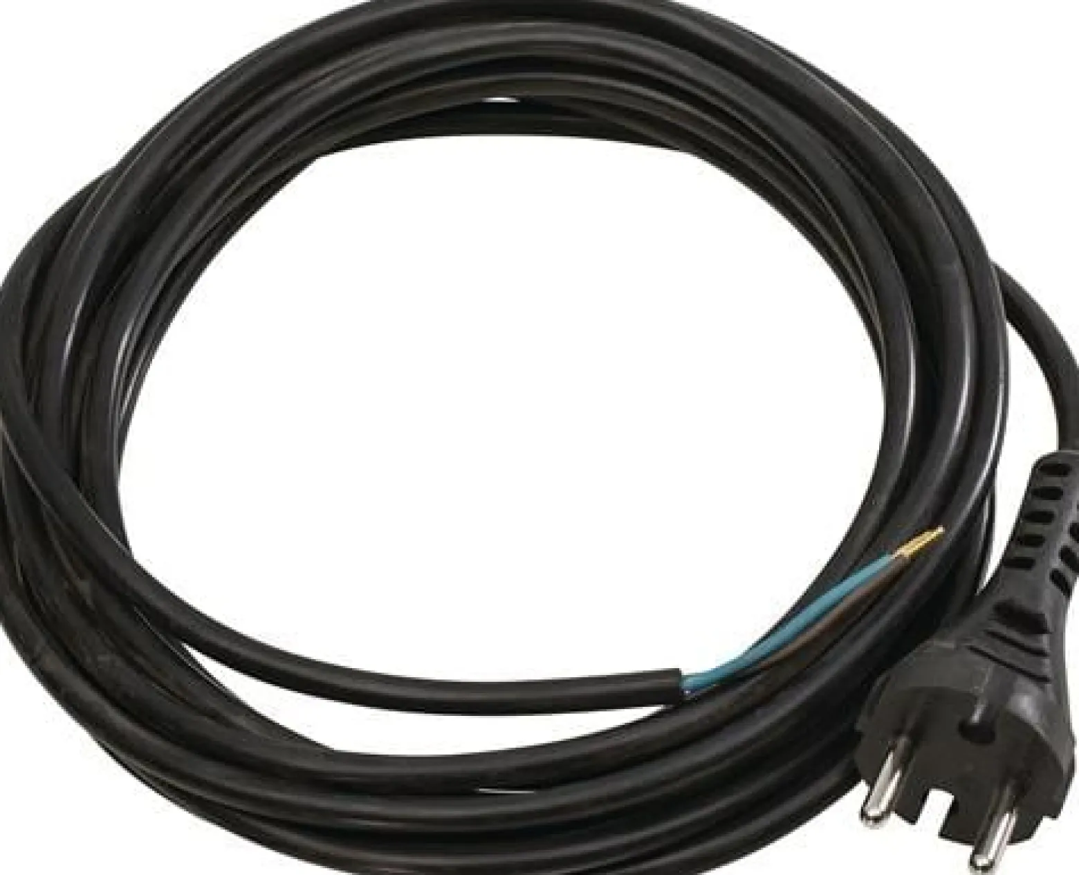 Anschlussleitung H07RN-F 2x1,0mm² 3m Konturenstecker schwarz WEINGÄRTNER