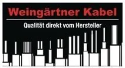 Anschlussleitung H07RN-F 2x1,0mm² 3m Konturenstecker schwarz WEINGÄRTNER