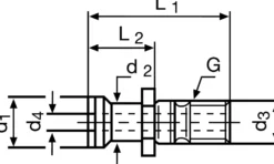 Anzugsbolzen ISO 7388/IIB SK50 m.Bohr.TECWERK