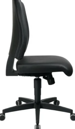 Arbeitsdrehstuhl Lightstar 10 Rl.Kunstlederbezug schwarz 410-530mm
