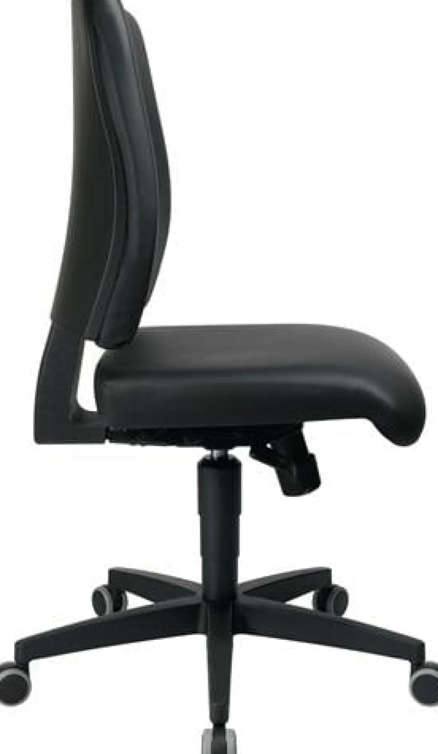 Arbeitsdrehstuhl Lightstar 10 Rl.Kunstlederbezug schwarz 410-530mm