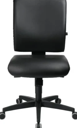 Arbeitsdrehstuhl Lightstar 10 Rl.Kunstlederbezug schwarz 410-530mm