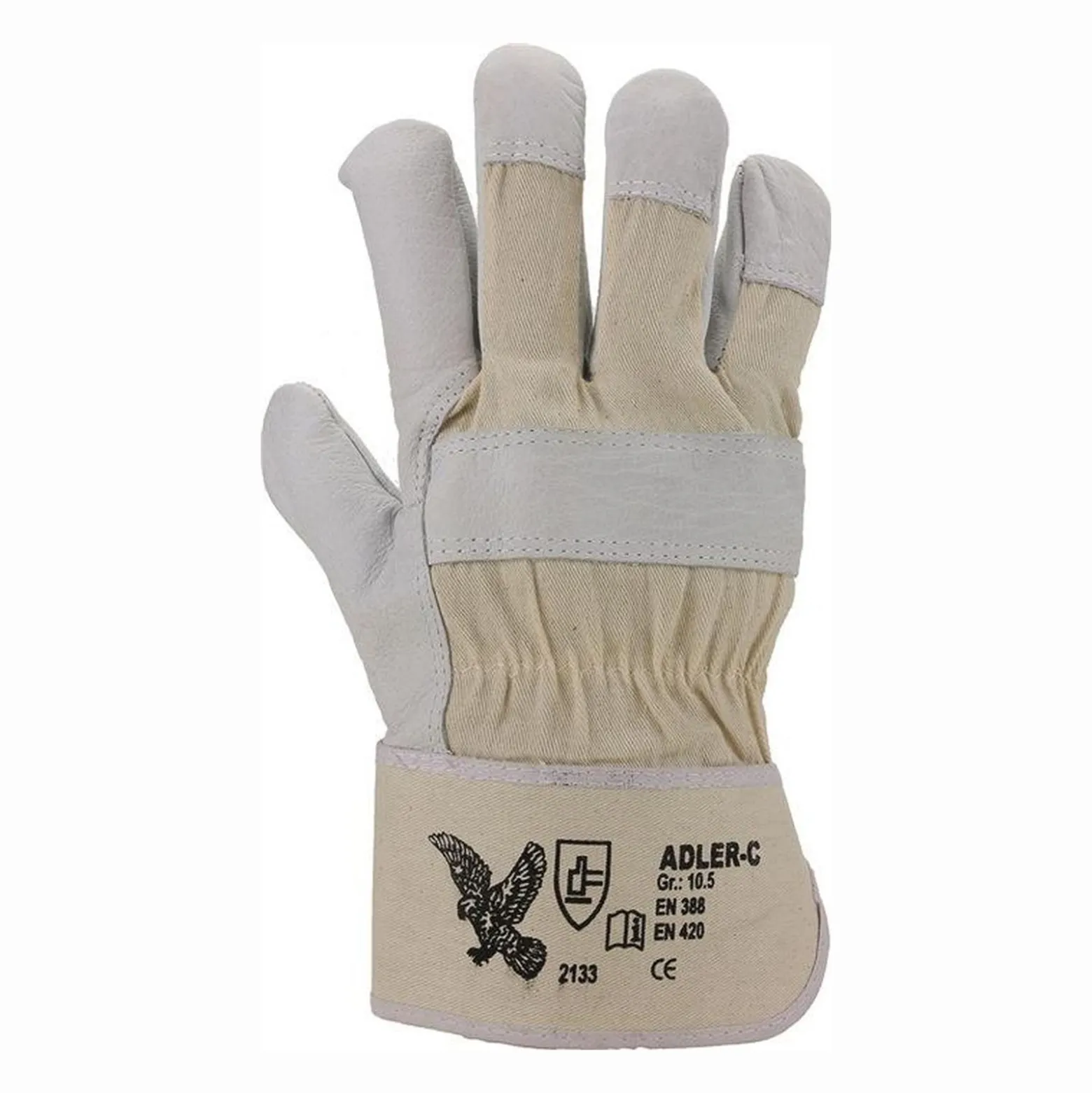 ASATEX Handschuhe Adler-C naturfarben Gr. 10,5 - ADLER-C/105