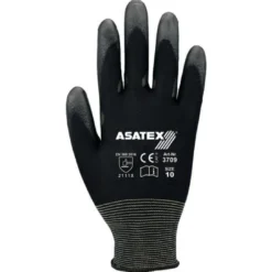 ASATEX Handschuhe schwarz Polyamid Gr. 9 - 3709/9