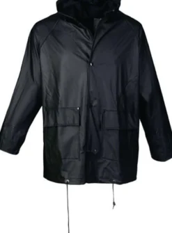 ASATEX PU Regenschutz-Jacke schwarz Größe L - PJC/L/10