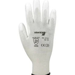 ASATEX Schnittschutzhandschuhe weiß Schnittschutzlevel 3 Gr. 9 - 3710/9
