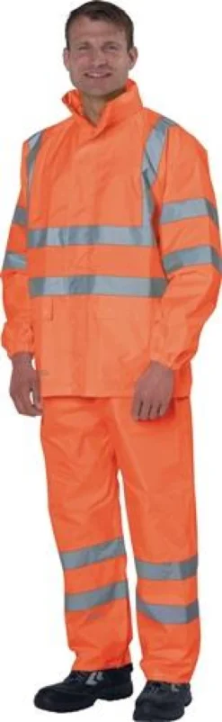 ASATEX Warnschutzregenhose PREVENT orange Größe XL - RHO/XL