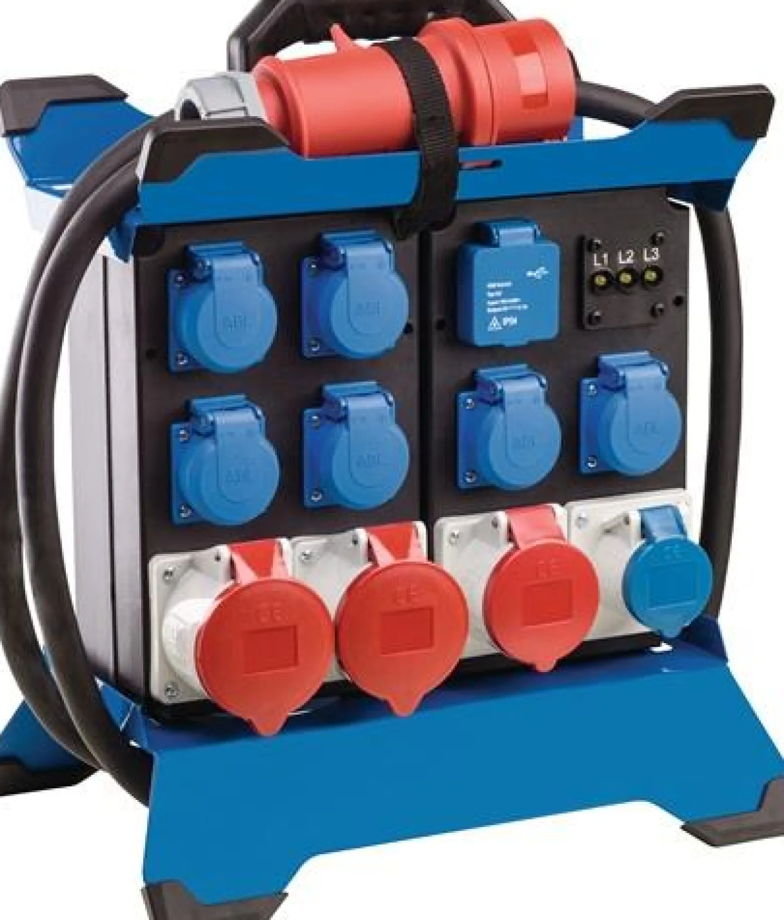 as Schwabe CEE-Standstromverteiler STECKY DUO 4 CEE-Stecker 400V, 32 A, 5-polig - 60934