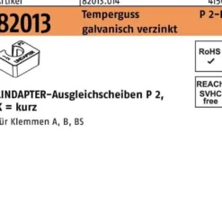 Ausgleichscheibe R 82013 GTW 40 P2 M16/16,0 Temperguss galv.verz. 1St. LINDAPTER