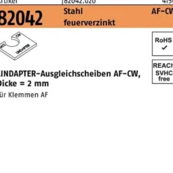 Ausgleichsscheibe R 82042 AF M20 CW Stahl feuerverz. 1 Stück LINDAPTER