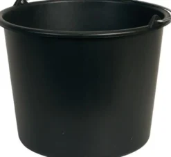 Baueimer GRIPLINE D 12l schwarz Ku.