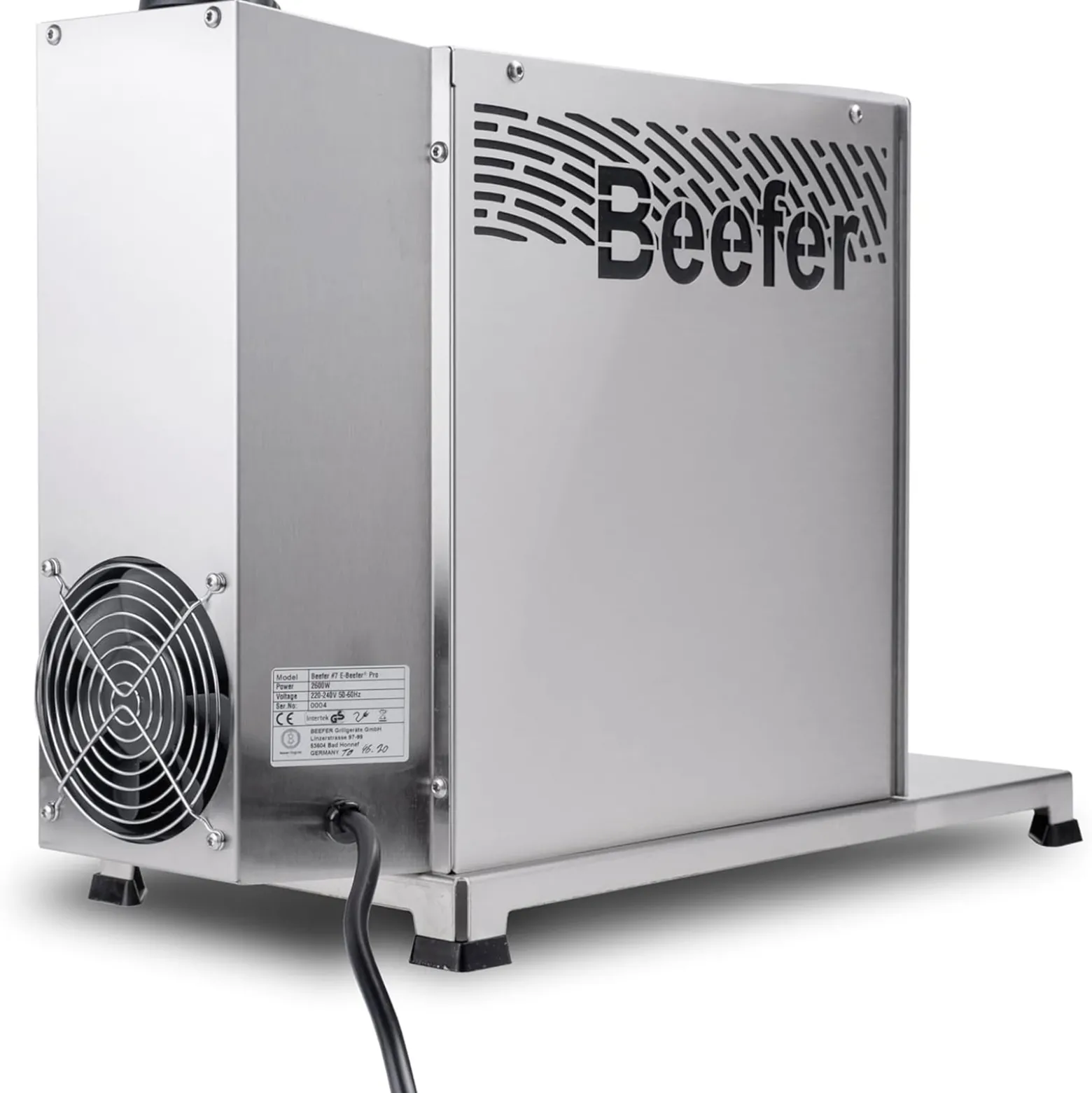 BEEFER E-BEEFER Pro 800°C Oberhitzegrill mit Kochbuch "Der BEEFER 2" im Set - 1400001-Set2