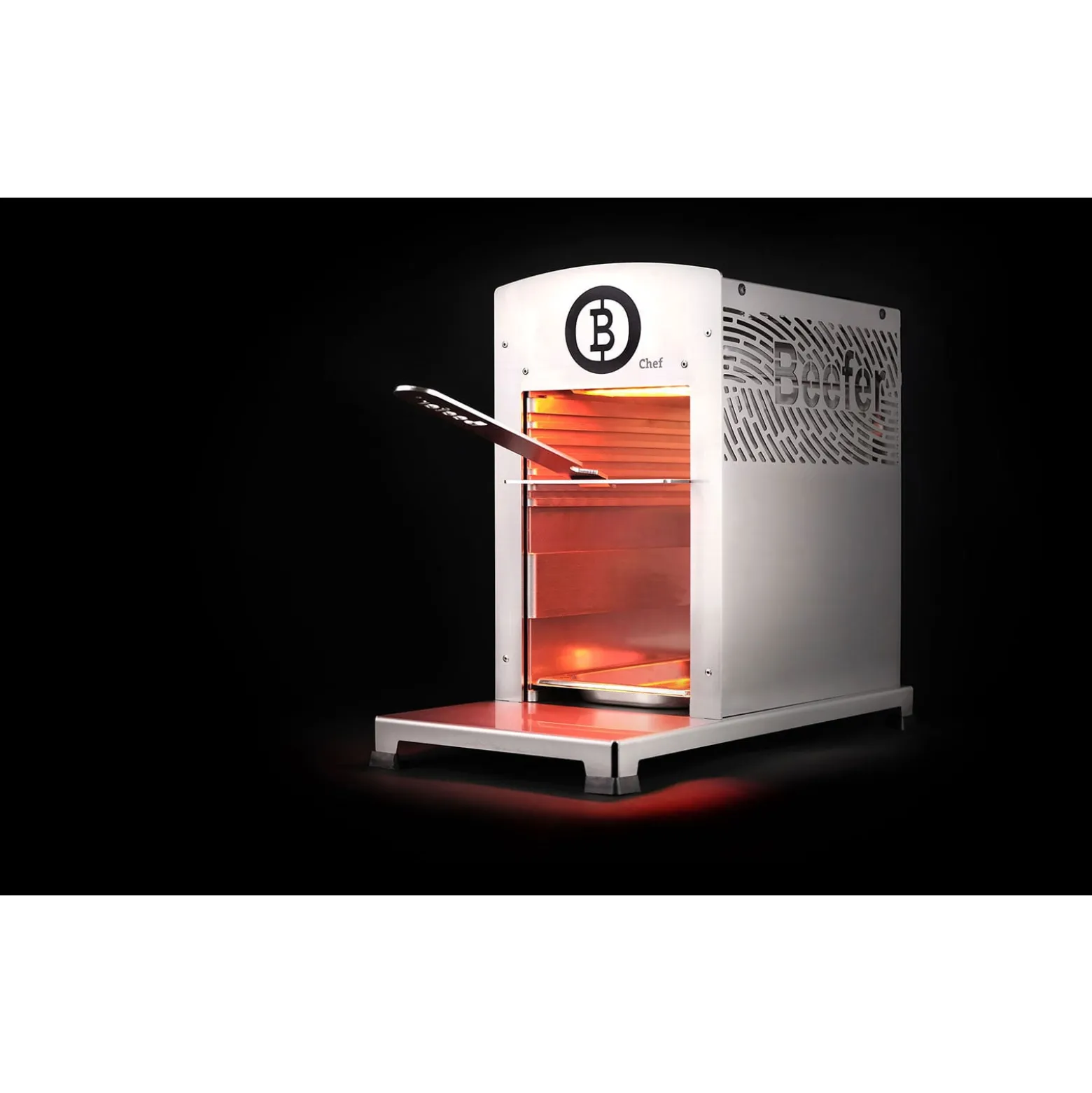 BEEFER One CHEF DE/AT 50 mbar Propan 800°C Oberhitzegrill mit Thermobecher & Thermobehälter im Set - 1110025-Set1
