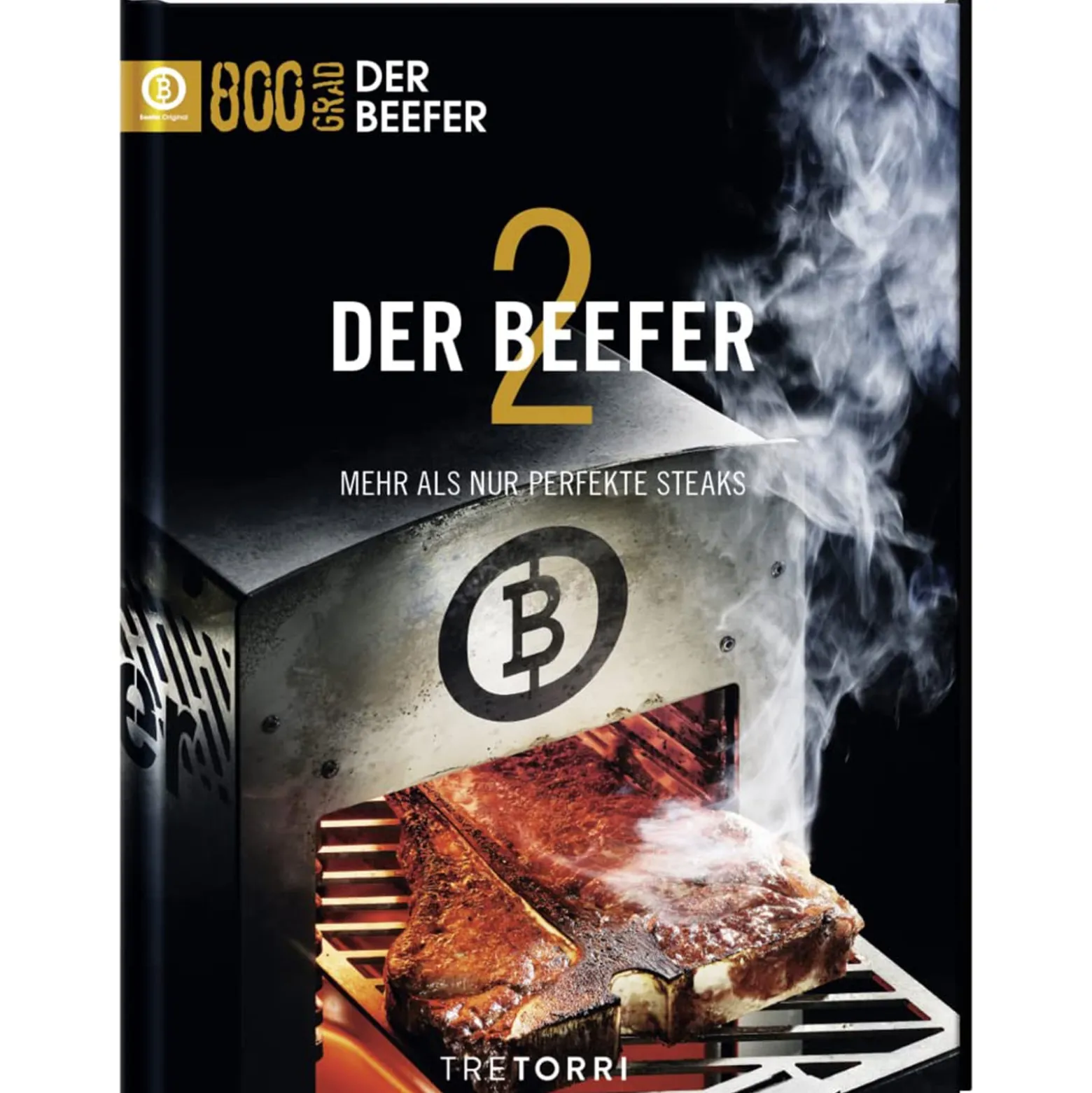 BEEFER One Pro DE/AT 50 mbar Propan 800°C Oberhitzegrill mit Kochbuch "Der BEEFER 2" im Set - 1110001-Set2