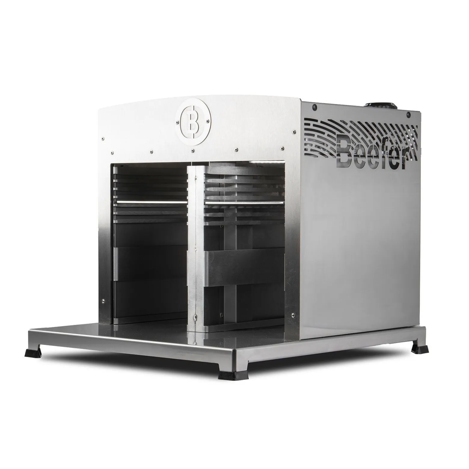 BEEFER Twin Pro DE/AT 50 mbar Propan mit Trennwand 800°C Oberhitzegrill mit Kochbuch "Der BEEFER 2" im Set - 1130011-Set2