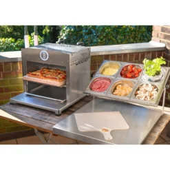 BEEFER Twin Pro DE/AT 50 mbar Propan ohne Trennwand 800°C Oberhitzegrill mit Thermobecher & Thermobehälter im Set - 1130001-Set1