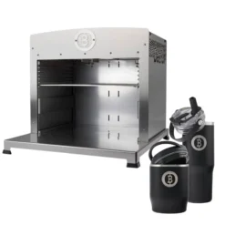 BEEFER Twin Pro DE/AT 50 mbar Propan ohne Trennwand 800°C Oberhitzegrill mit Thermobecher & Thermobehälter im Set - 1130001-Set1