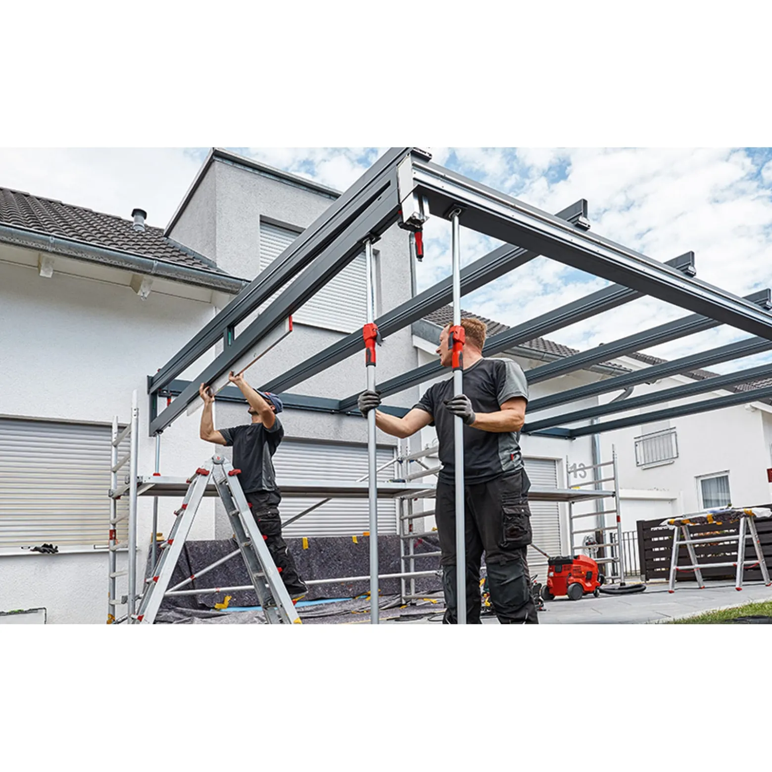 Bessey Decken- und Montagestütze mit Pumpgriff 1.400 - 2.500 mm - STE250