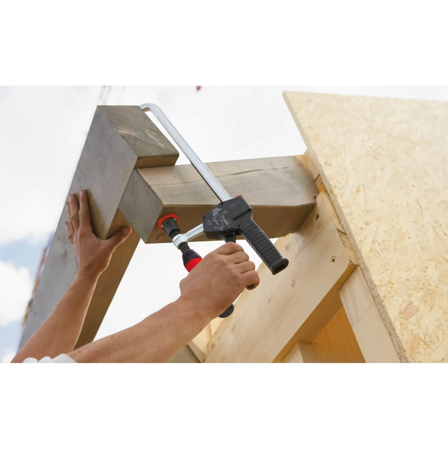 Bessey Einhandzwinge EHZ mit 2-Komponenten-Griff 300 mm - EHZ30-2K
