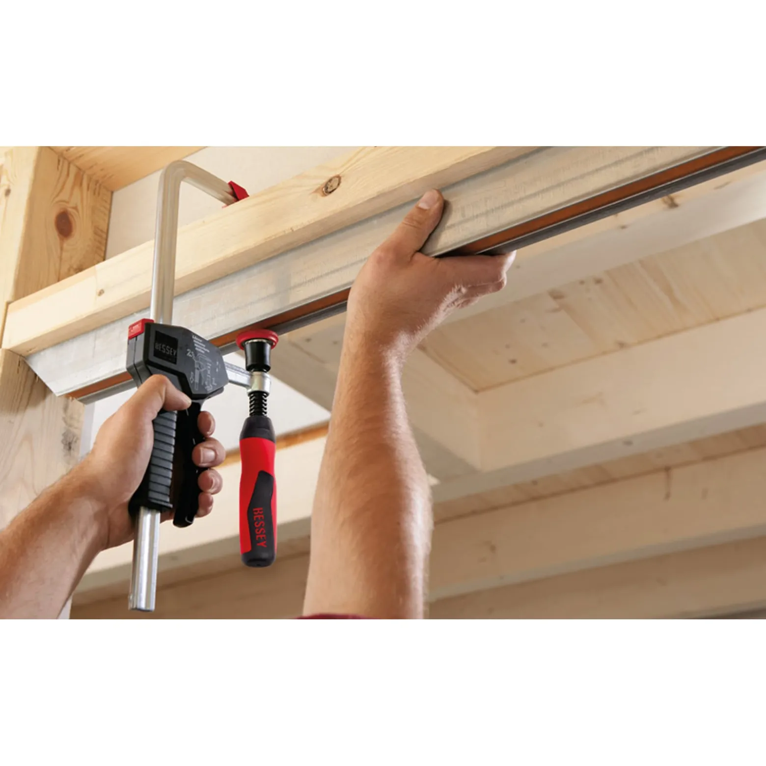 Bessey Einhandzwinge EHZ mit 2-Komponenten-Griff 300 mm - EHZ30-2K