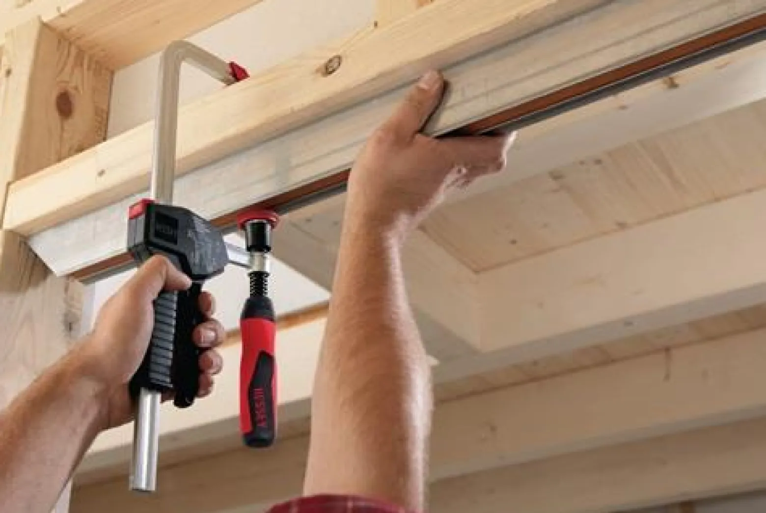 Bessey Einhandzwinge EHZ mit 2-Komponenten-Griff 300 mm - EHZ30-2K
