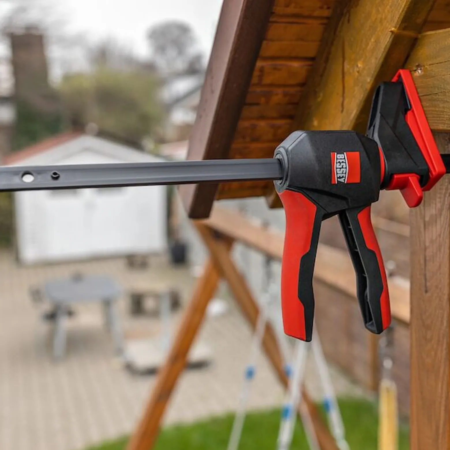 Bessey Einhandzwinge mit drehbarem Griff M - EZ360M-15