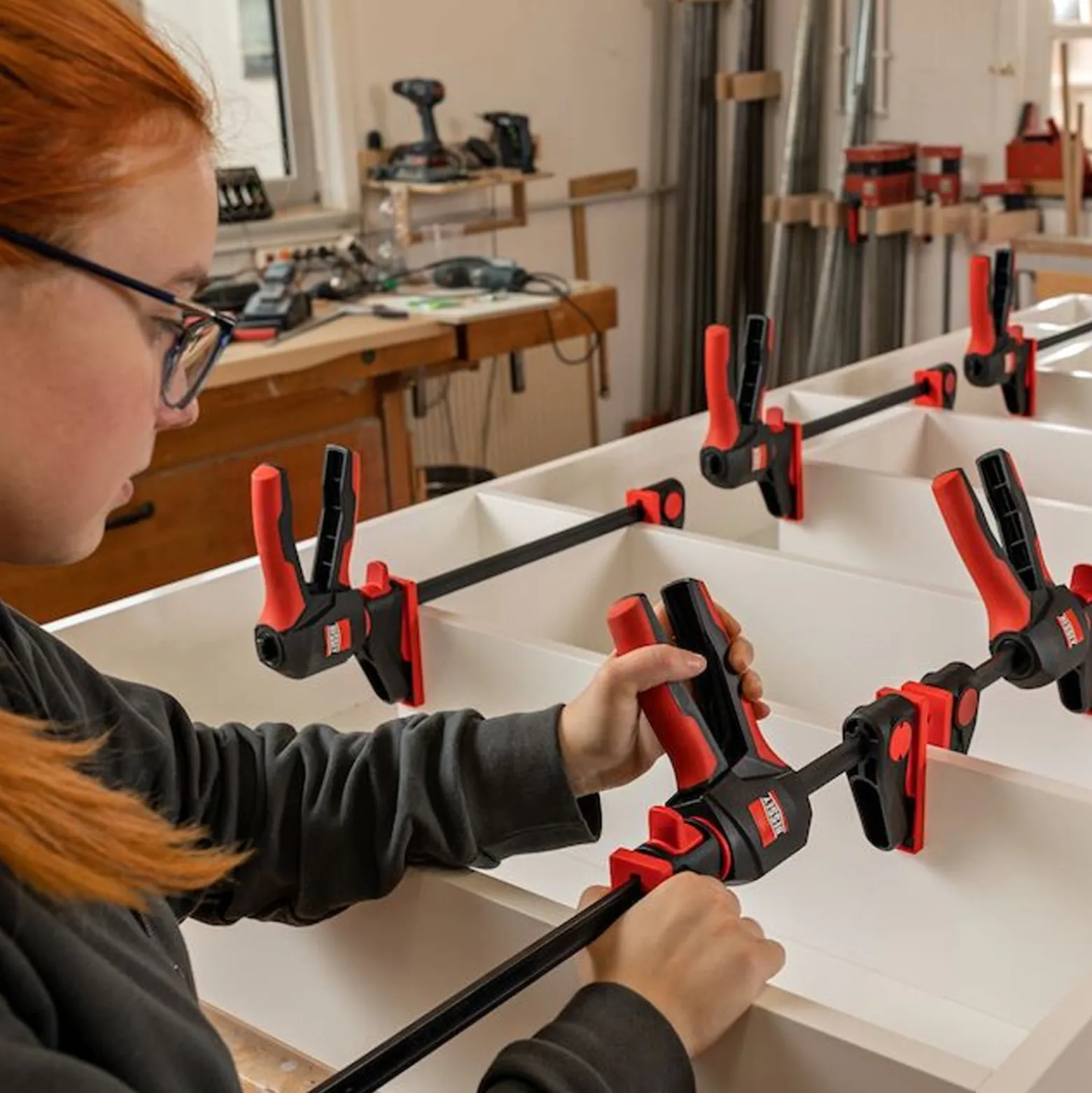 Bessey Einhandzwinge mit drehbarem Griff M - EZ360M-15