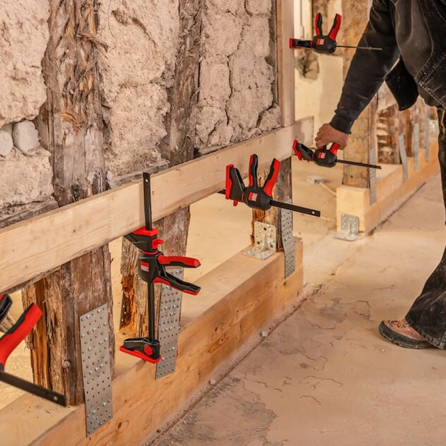 Bessey Einhandzwinge mit drehbarem Griff M - EZ360M-15