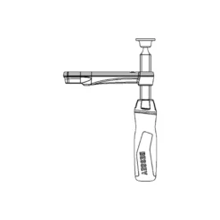 Bessey Gleitbügel kpl. mit 2K-Griff für Ganzstahlschraubzwinge GZ40- GZ125 (Auslad. 120 mm) - 3101837