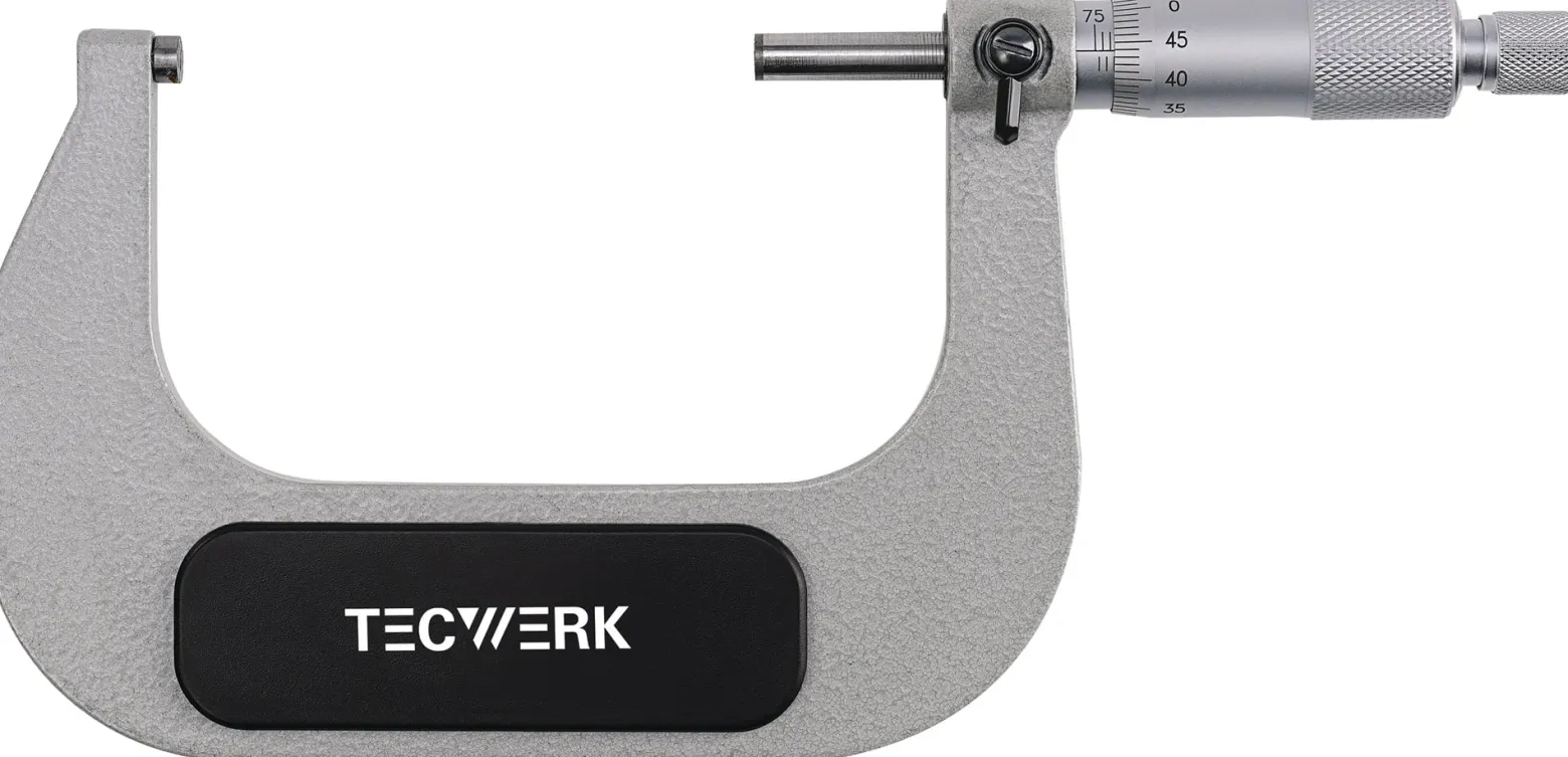 Bügelmessschraube DIN 863/1 75-100mm Spindel-D.6,5mm TECWERK