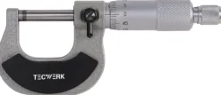 Bügelmessschraube DIN 863/1 0-25mm Spindel-D.6,5mm TECWERK