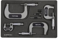 Bügelmessschraubensatz DIN 863/1 0-100mm TECWERK