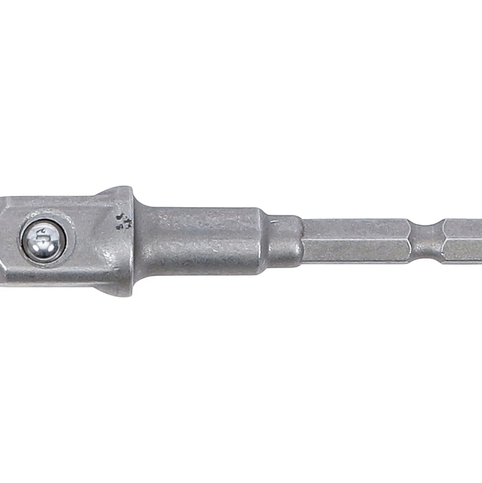 BGS Adapter für Bohrmaschinen Antrieb Außensechskant 6,3 mm (1/4") / Abtrieb Außenvierkant 12,5 mm (1/2") - 9685-3