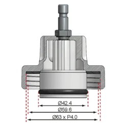 BGS Adapter Nr. 13 für Art. 8027 / 8098 für Chrysler / Mercedes-Benz - 8027-13
