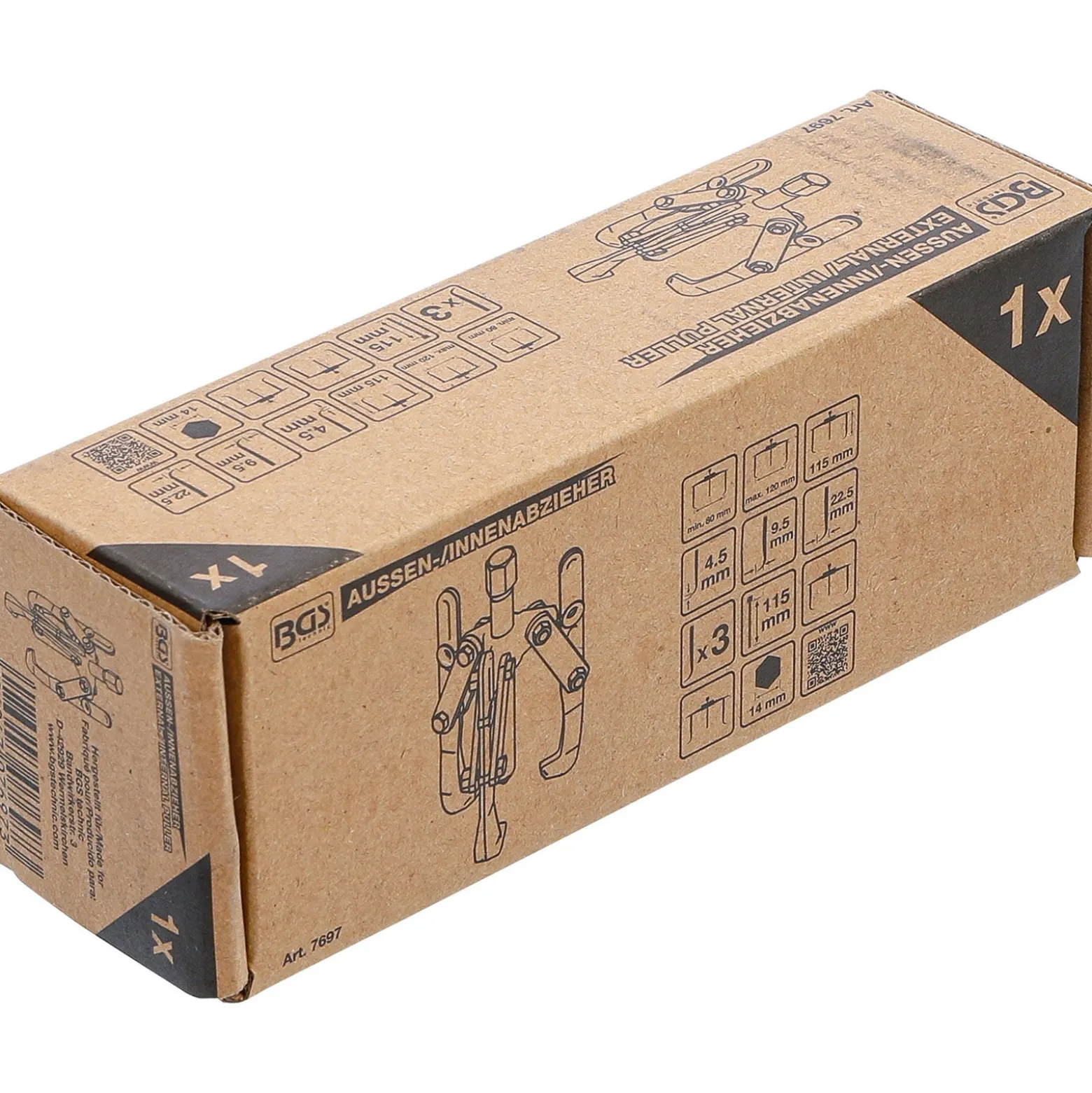 BGS Außen-/Innenabzieher 3-armig 25 - 120 mm - 7697