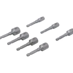 BGS Ausdreh-Satz für Schrauben und Muttern | Antrieb Außensechskant 6,3 mm (1/4") | für Bohrmaschinen | 7-tlg. - 74562