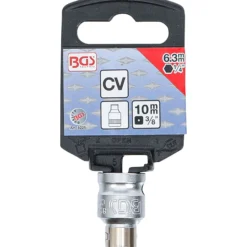 BGS Bit-Adapter mit Haltekugel Innenvierkant 10 mm (3/8") Innensechskant 6,3 mm (1/4") - 8225