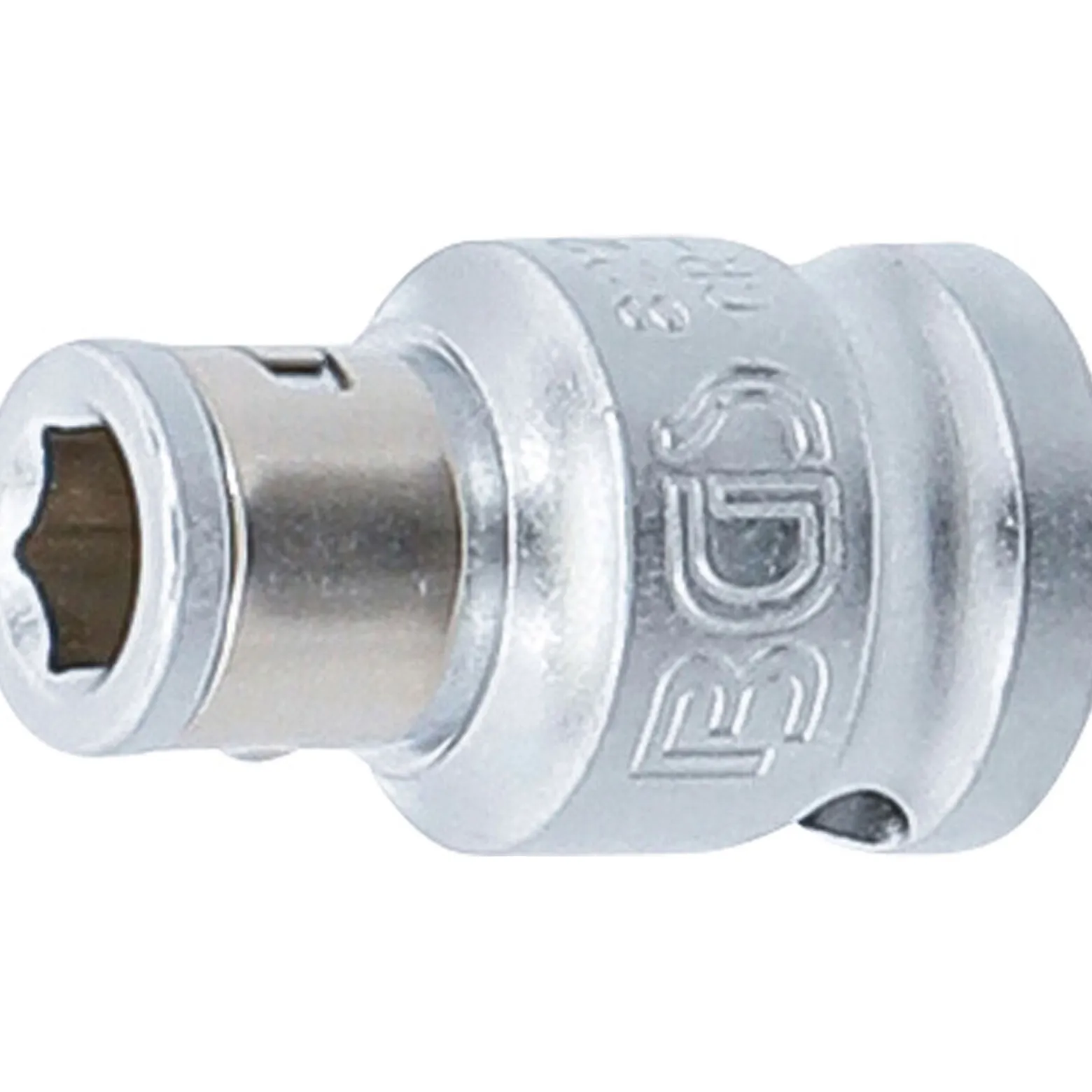 BGS Bit-Adapter mit Haltekugel Innenvierkant 10 mm (3/8") Innensechskant 6,3 mm (1/4") - 8225
